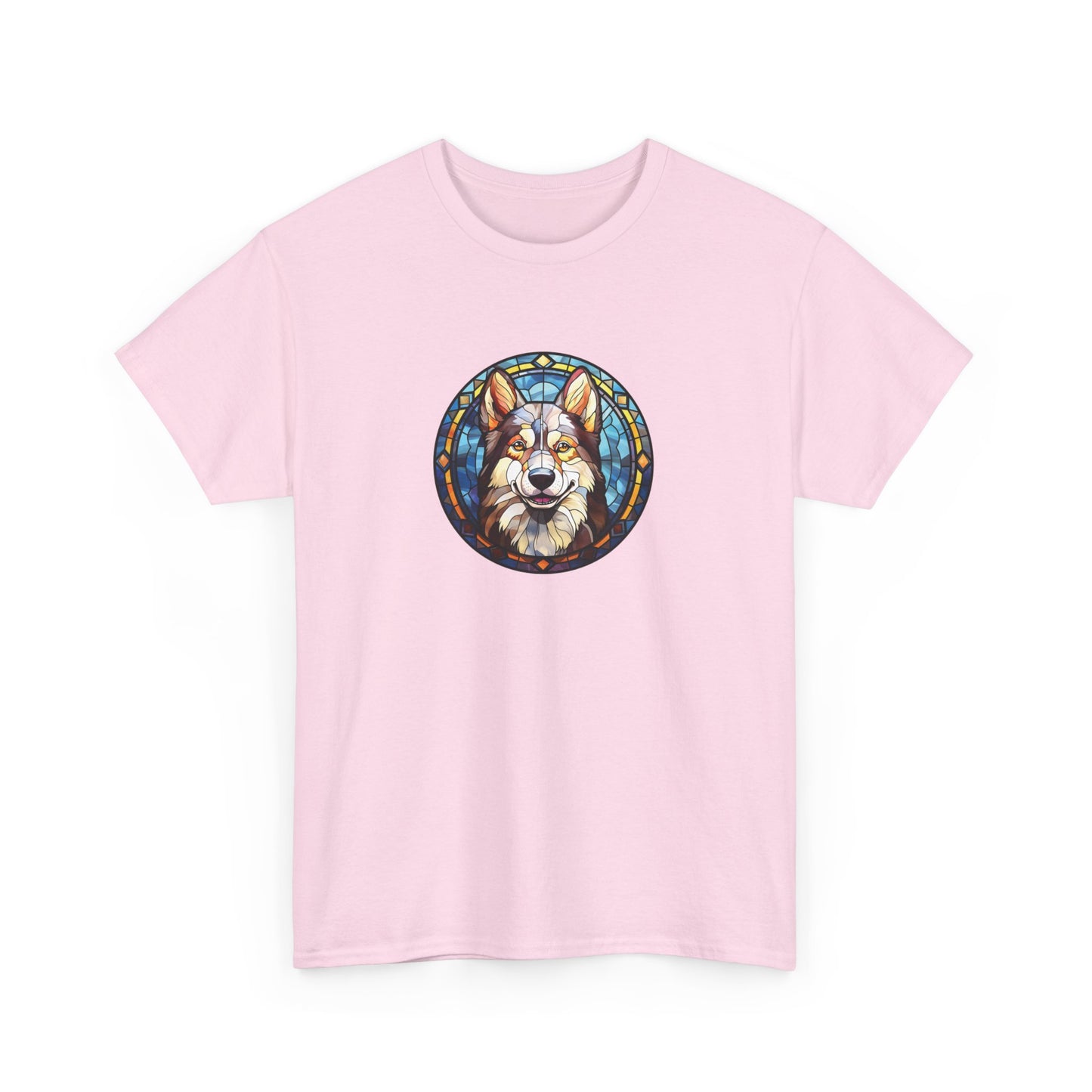 Stained Glass Husky Short Sleeve Tee