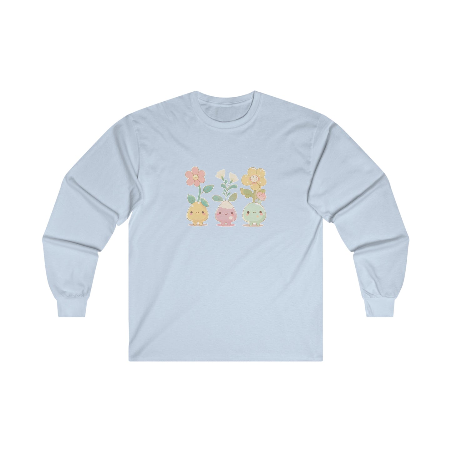 Cute Flower Set Long Sleeve Tee