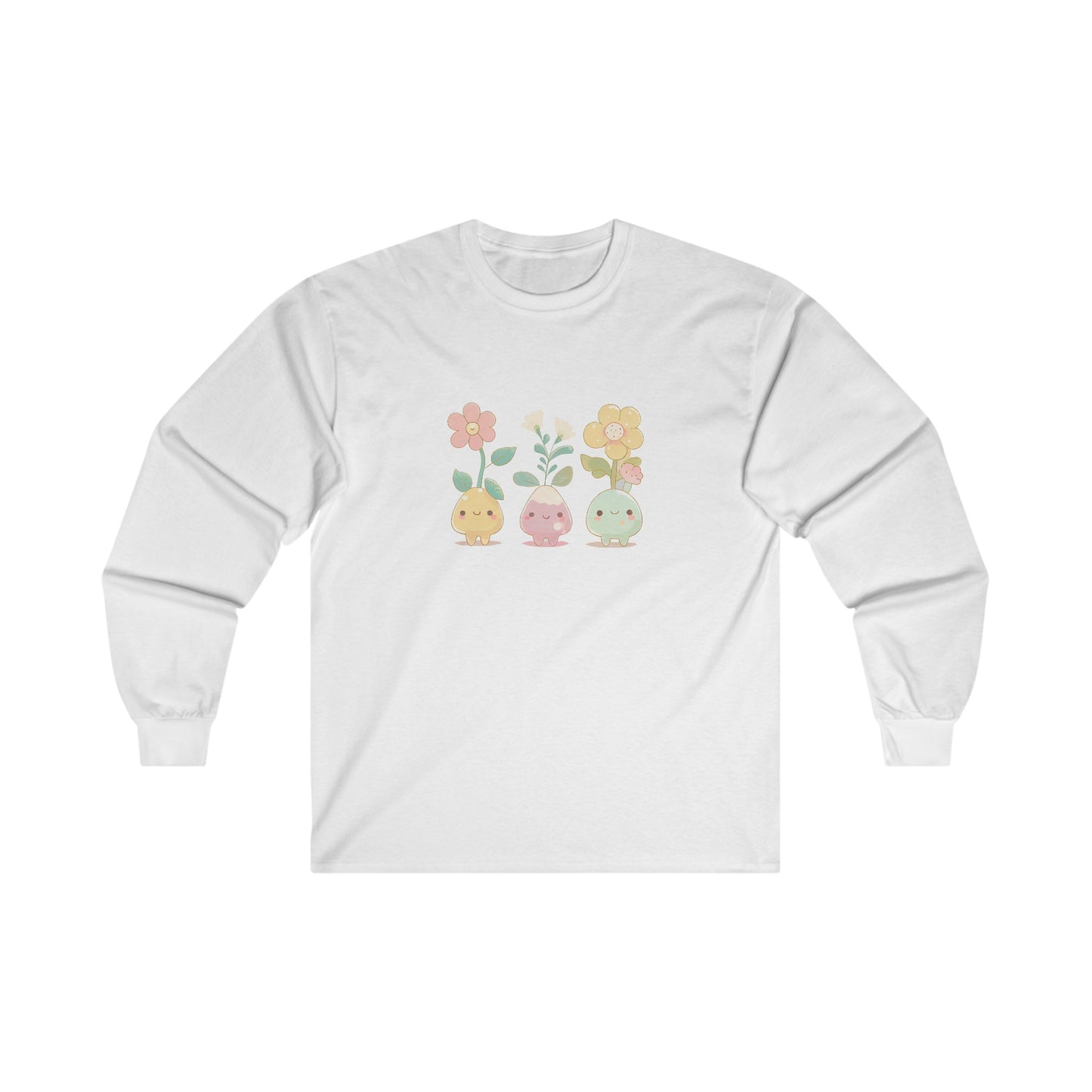 Cute Flower Set Long Sleeve Tee