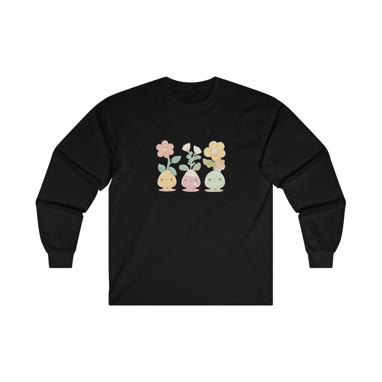 Cute Flower Set Long Sleeve Tee
