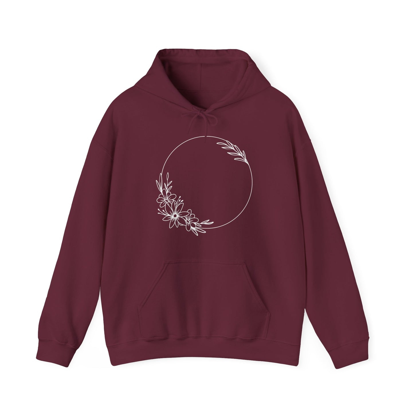 Flower Circle Hooded Sweatshirt