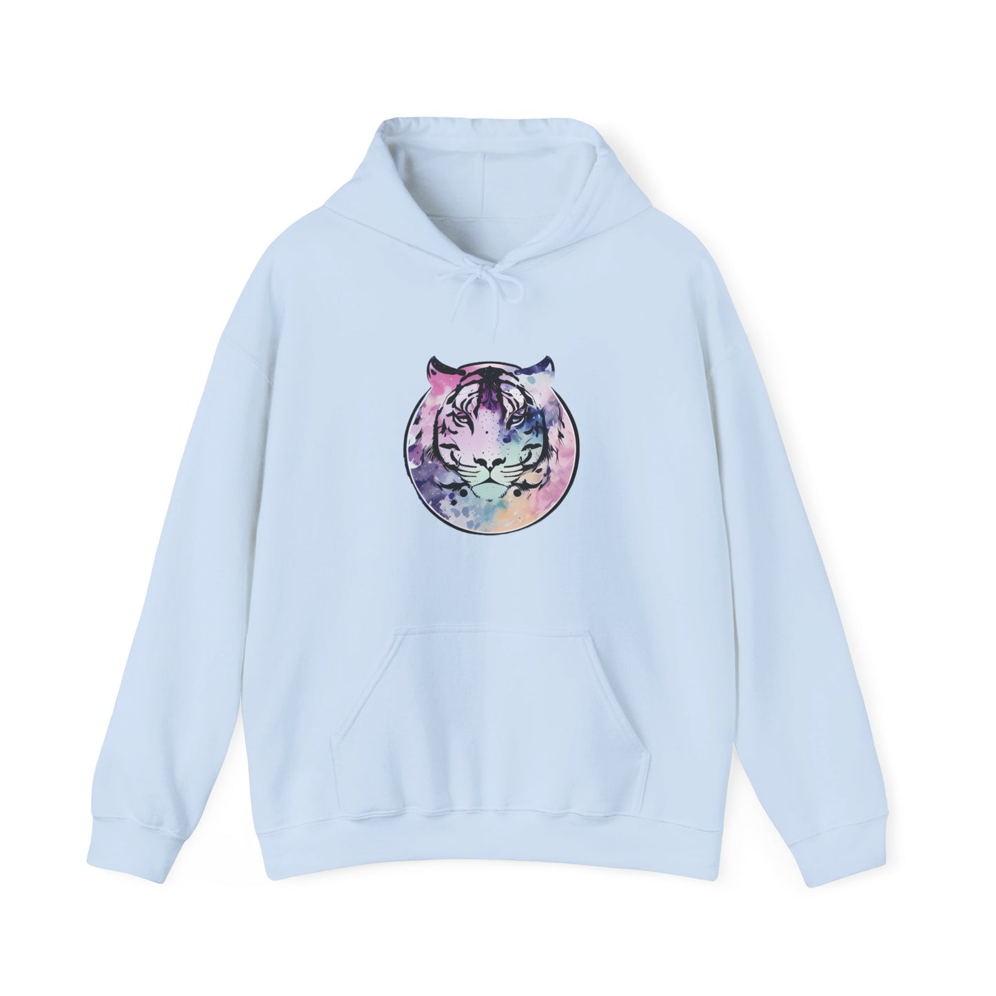 Watercolor Tiger Hooded Sweatshirt