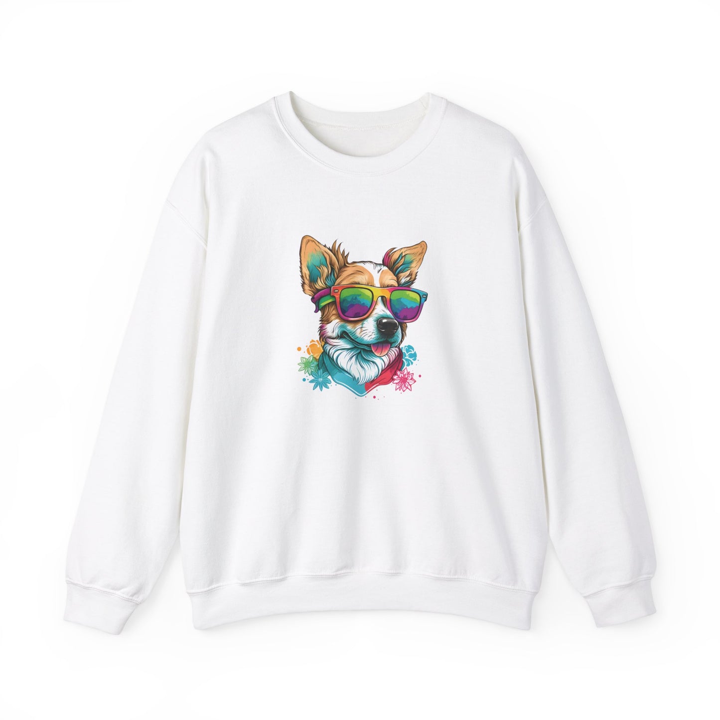 Dog with Sunglasses Sweatshirt 002