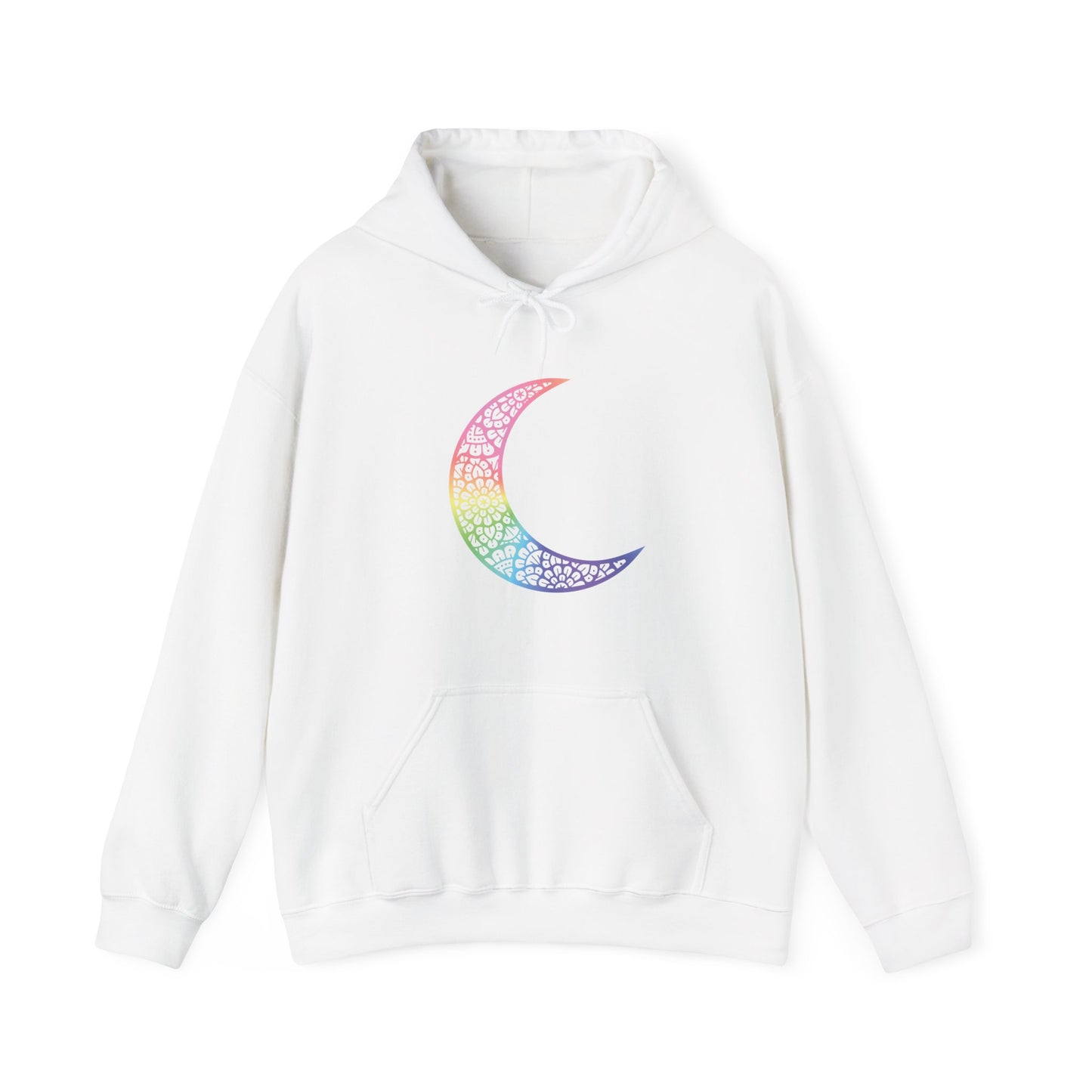 Colorful Mandala Moon Hooded Sweatshirt