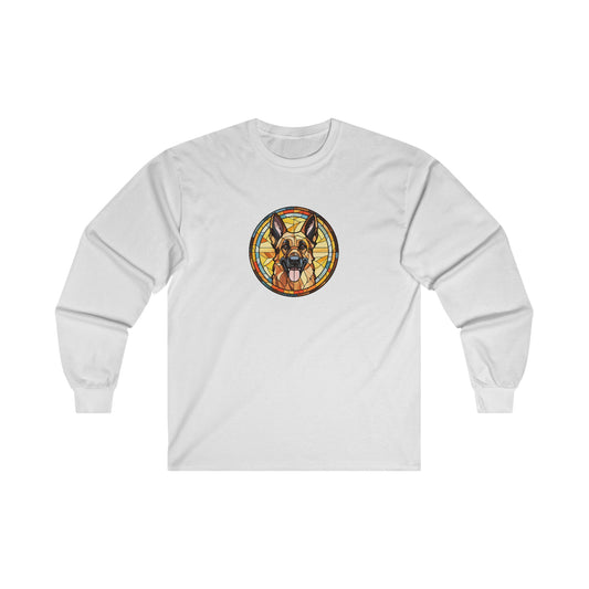 Stained Glass German Shepherd Long Sleeve Tee