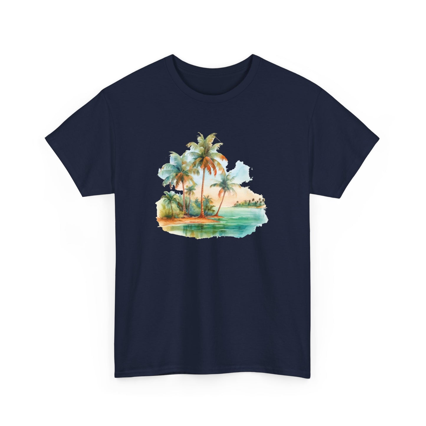 Watercolor Beach Short Sleeve Tee