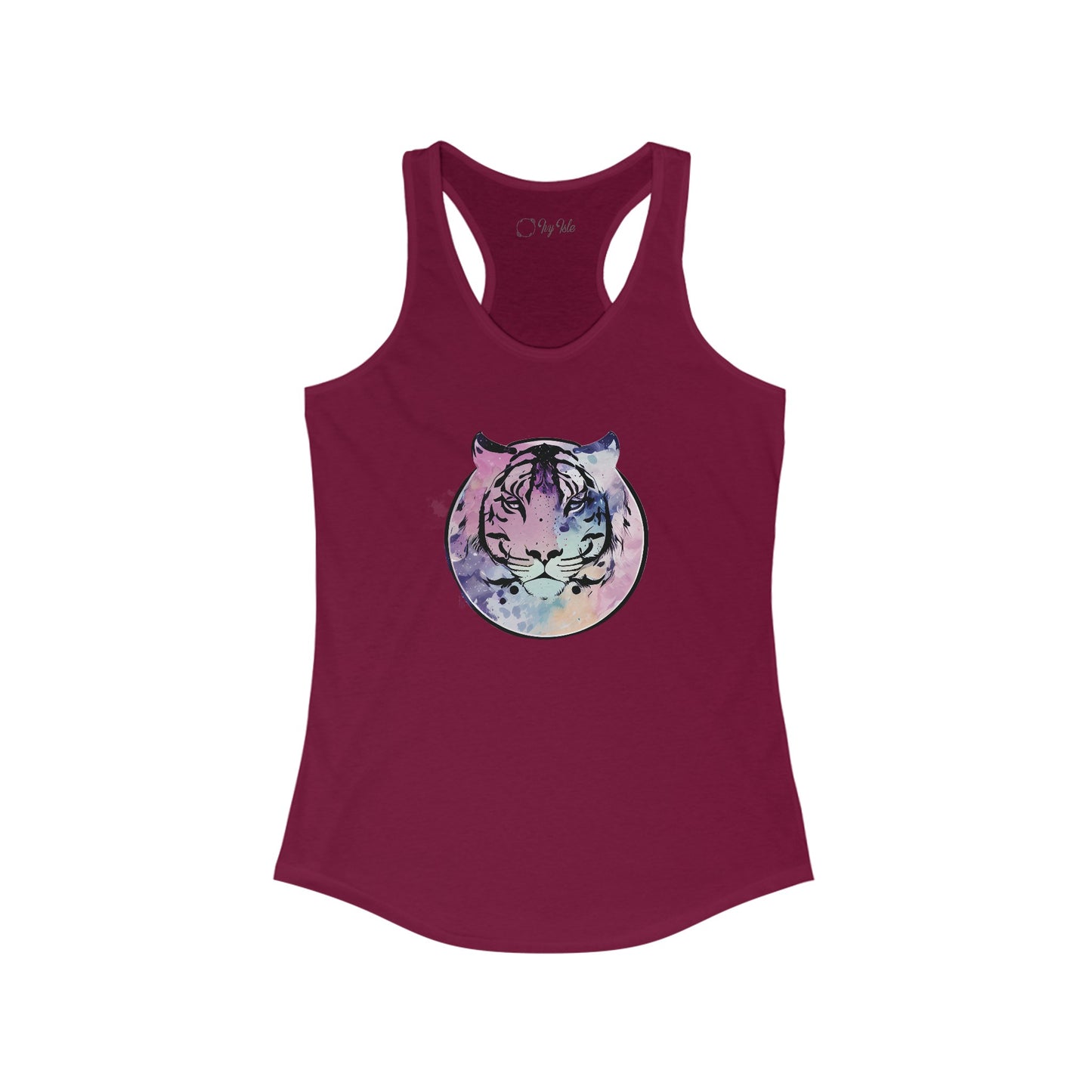 Watercolor Tiger Racerback Tank