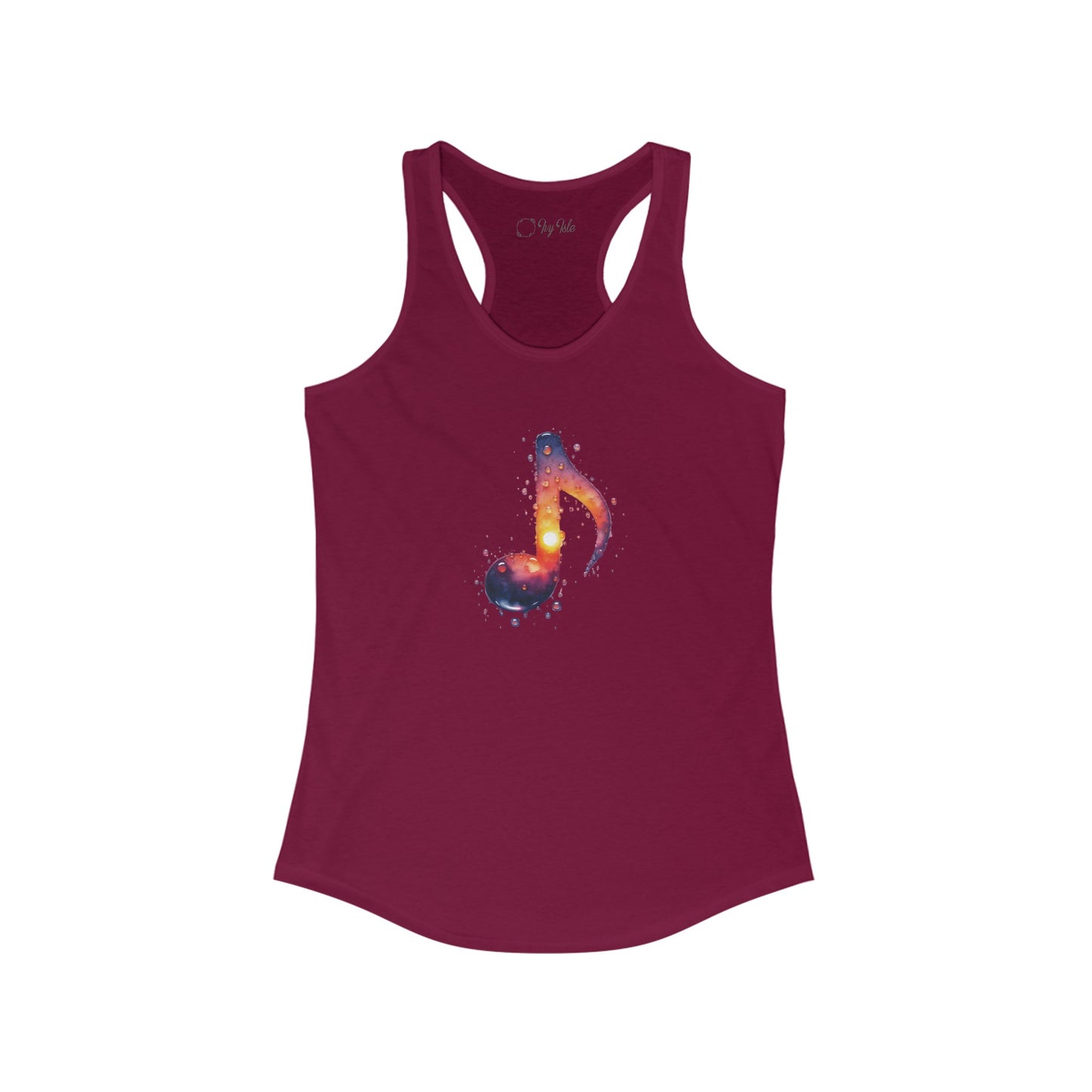 Galaxy Music Note Racerback Tank