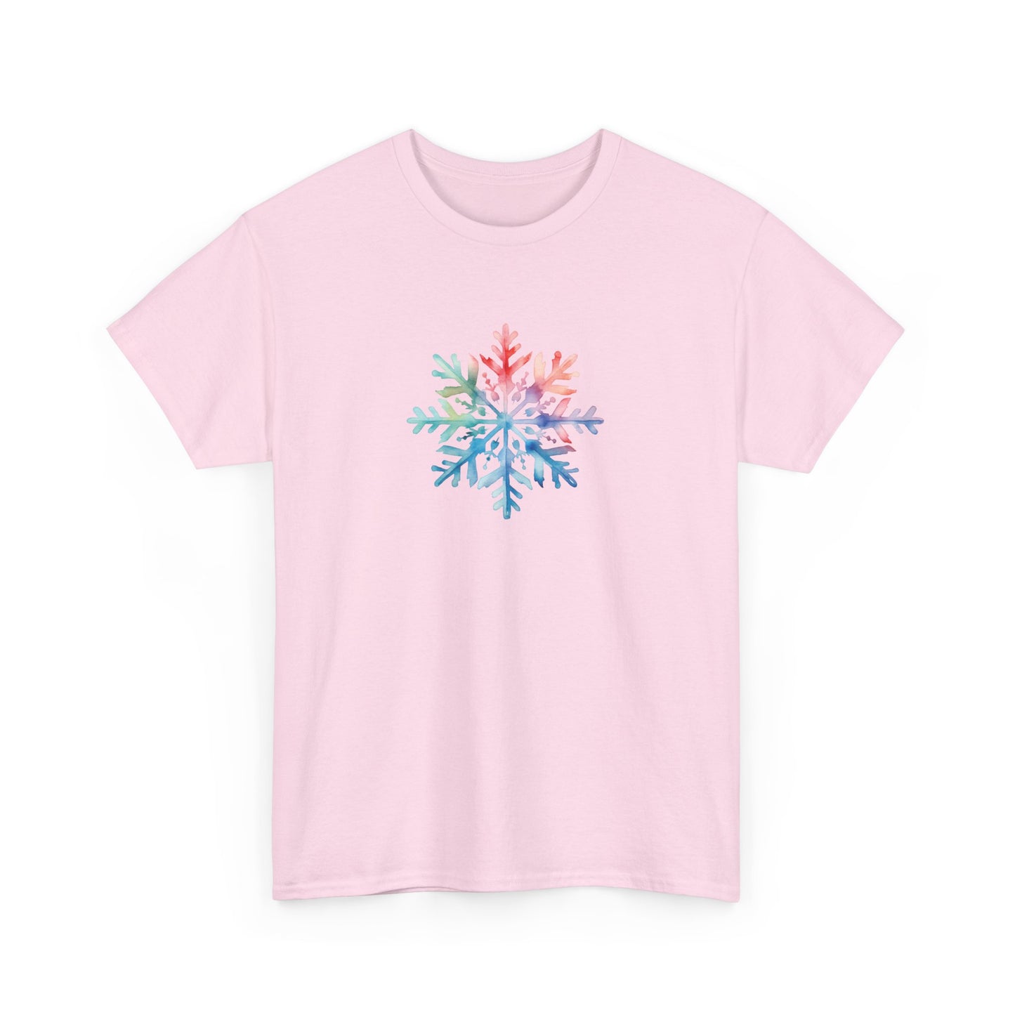 Watercolor Snowflake Short Sleeve Tee