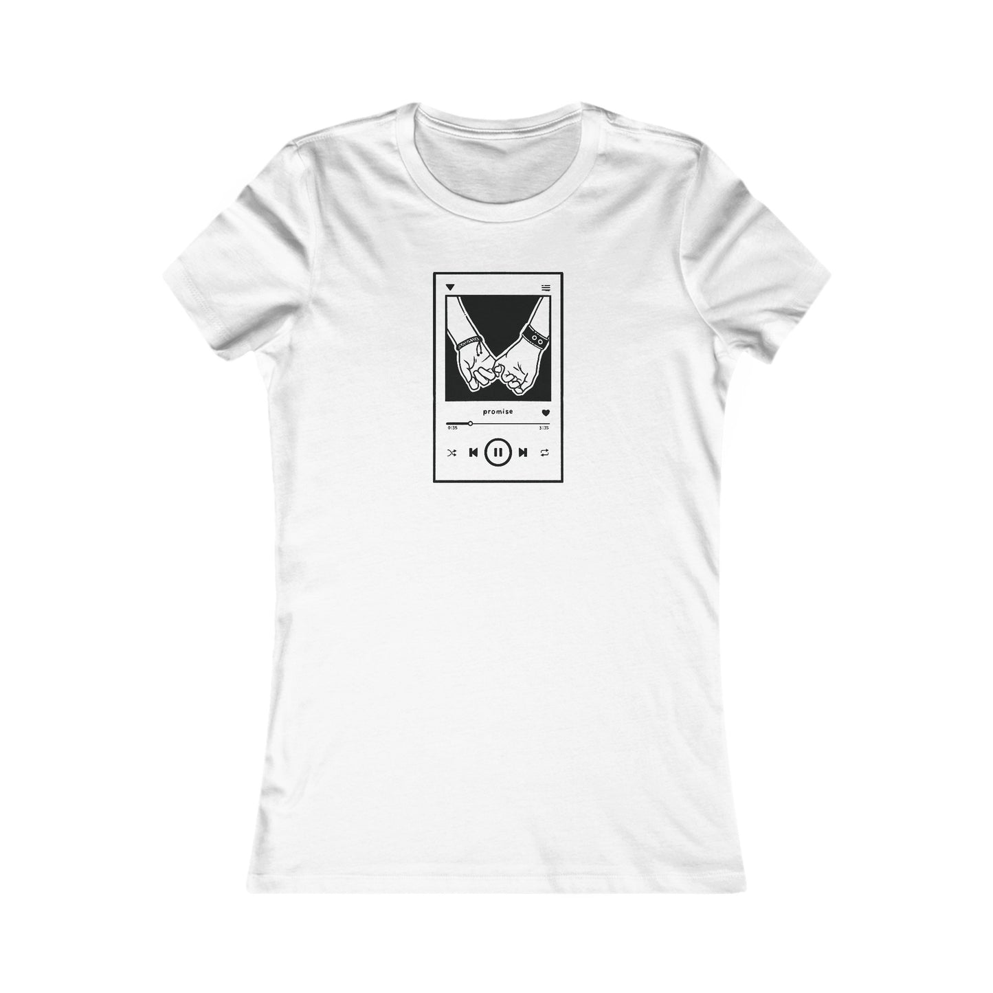 Media Player Fitted Tee