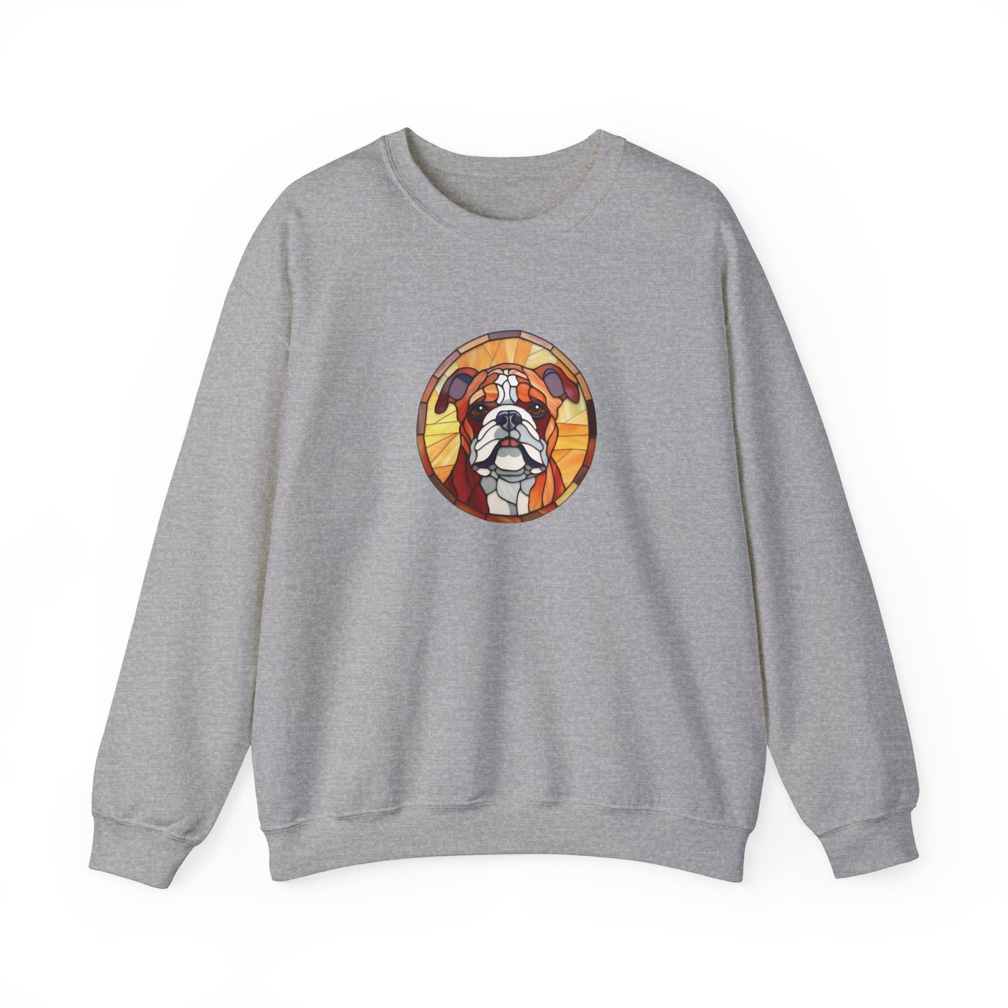 Stained Glass Bulldog Sweatshirt
