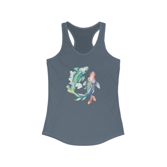 Watercolor Fish Racerback Tank