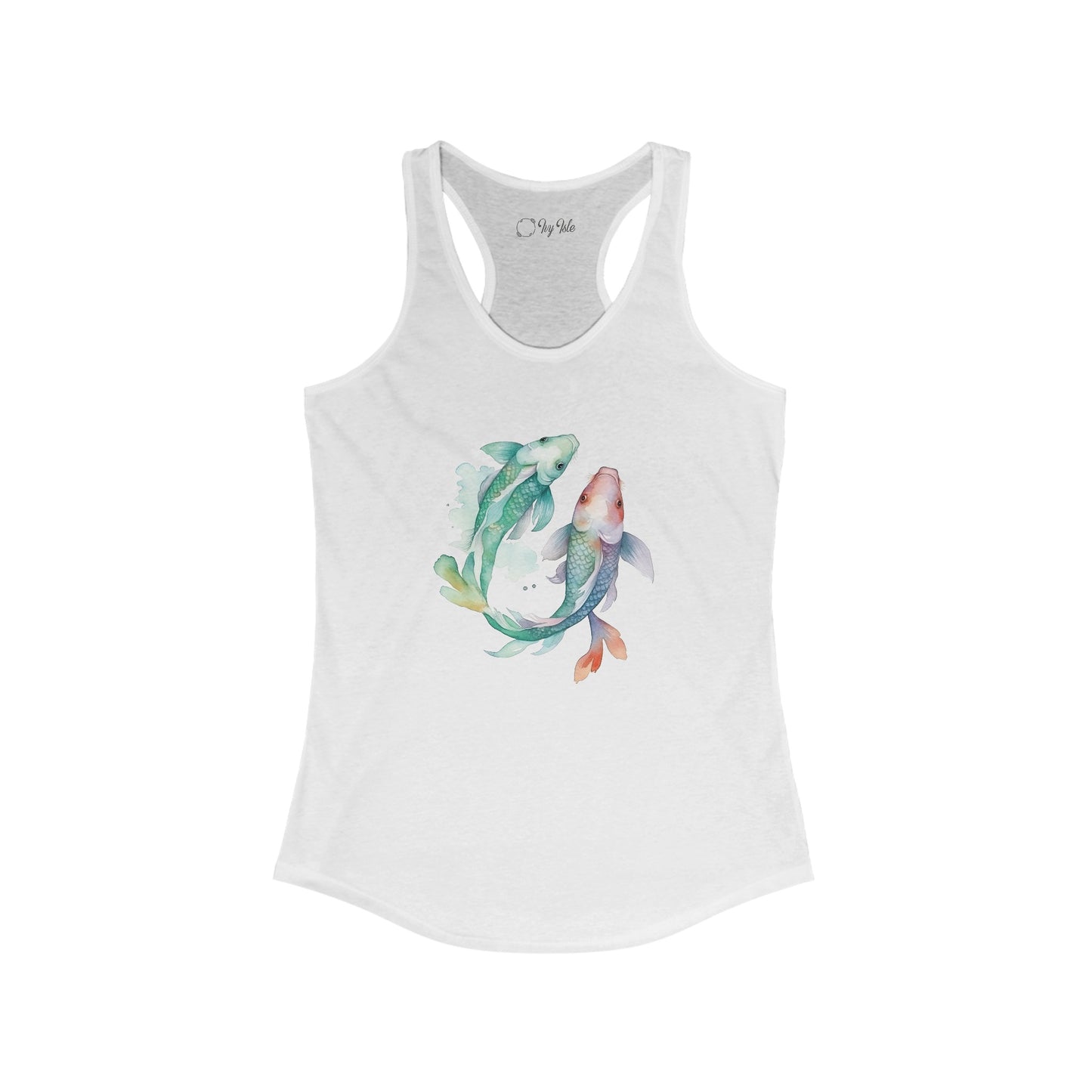 Watercolor Fish Racerback Tank