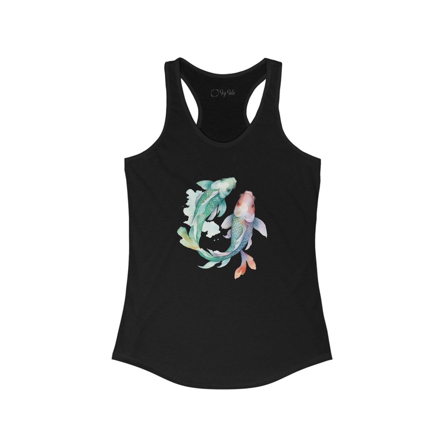 Watercolor Fish Racerback Tank