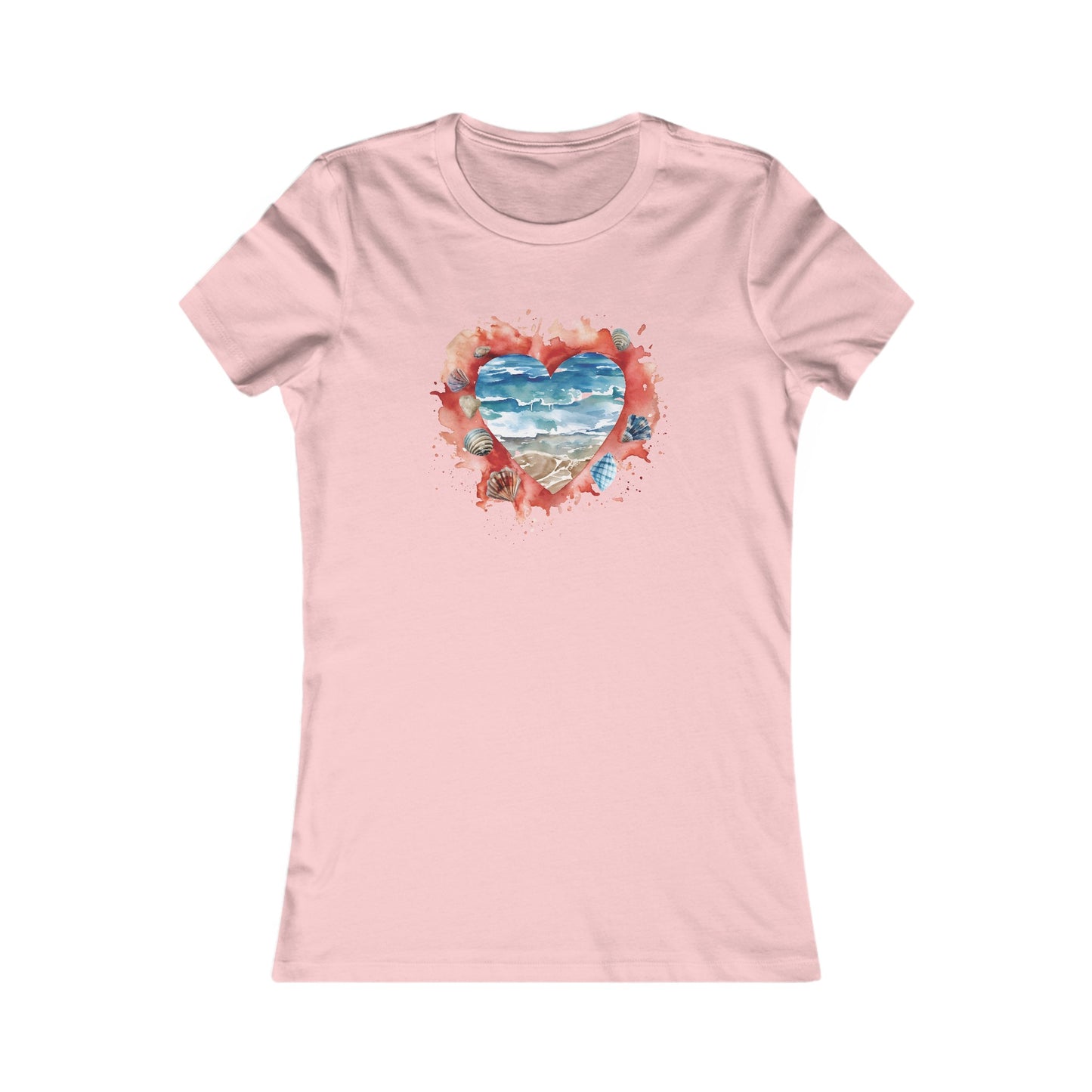 Ocean Heart Fitted Tee