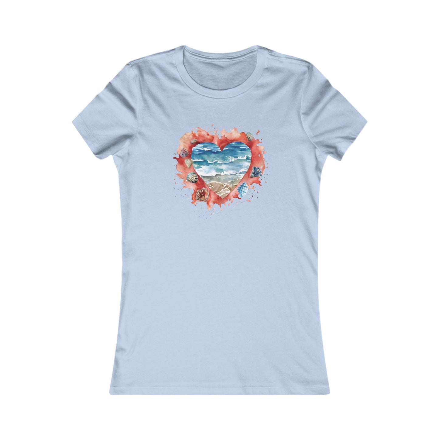 Ocean Heart Fitted Tee