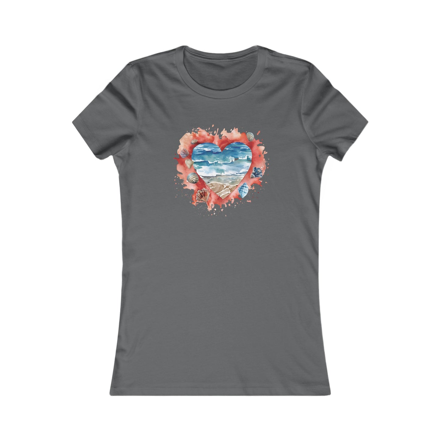 Ocean Heart Fitted Tee