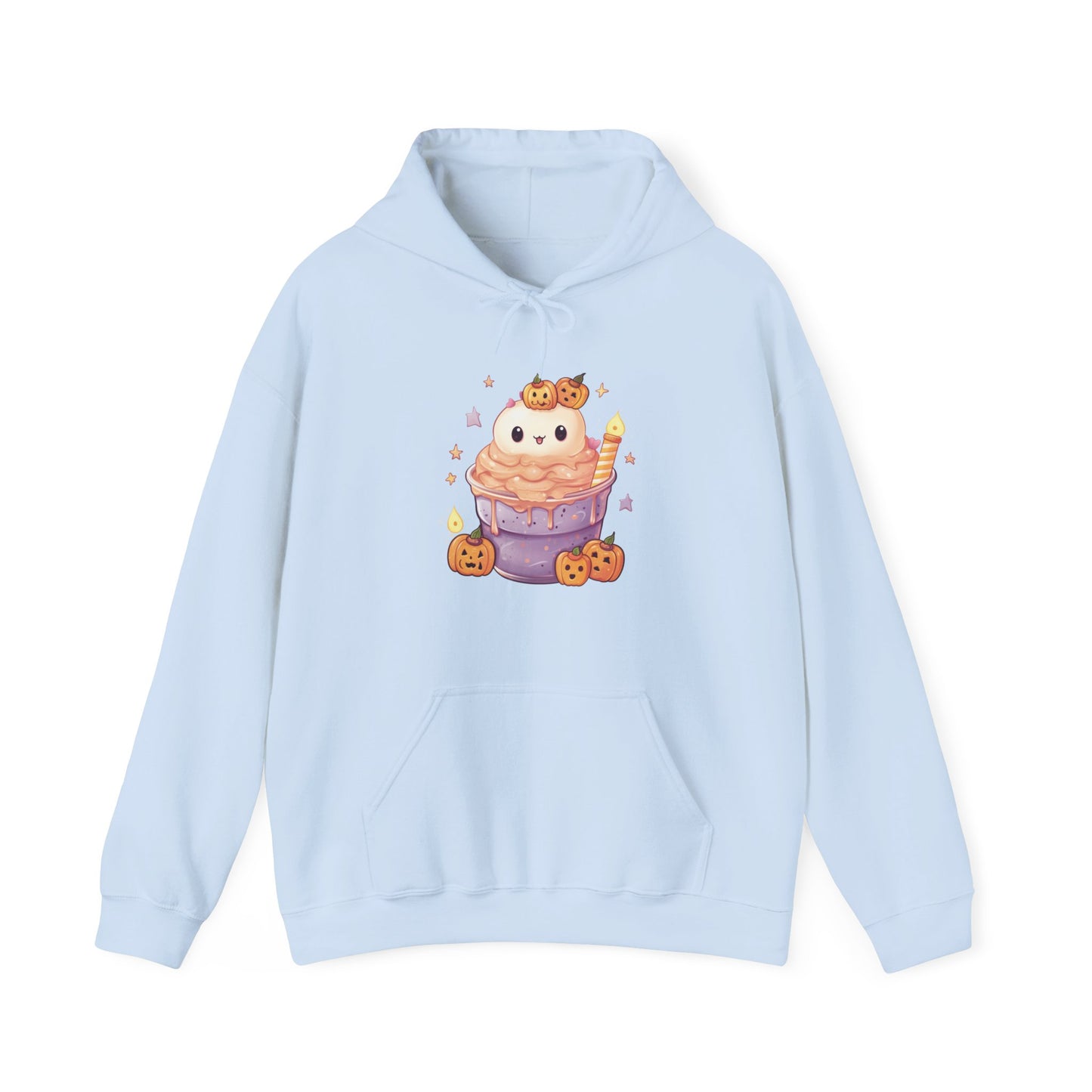 Cute Cat and Pumpkins Dessert Hooded Sweatshirt