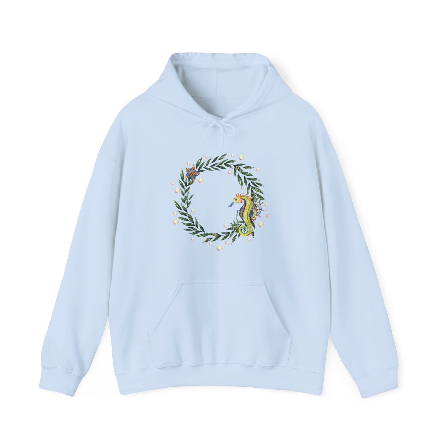 Seahorse Circle Hooded Sweatshirt