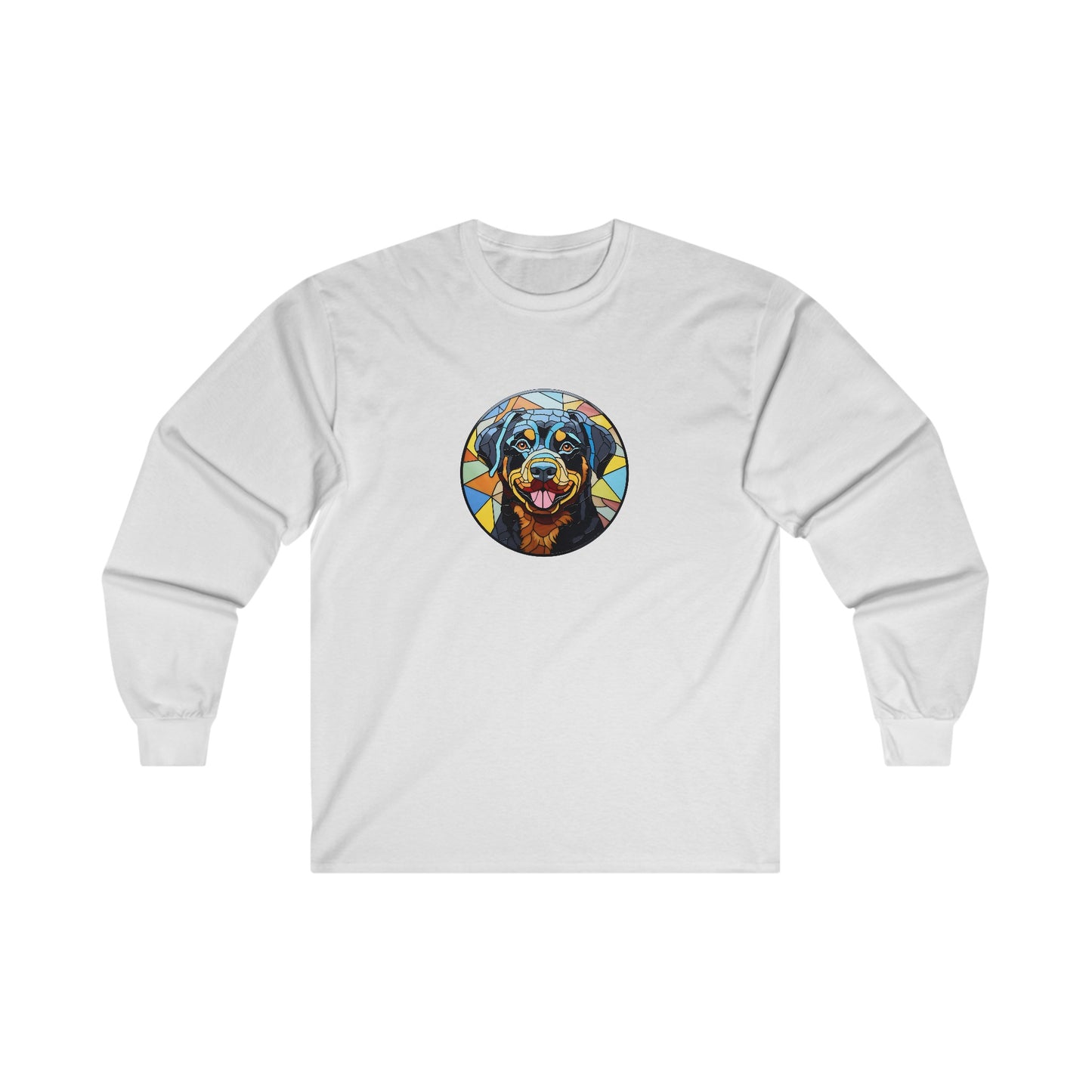 Stained Glass Rottweiler Long Sleeve Tee