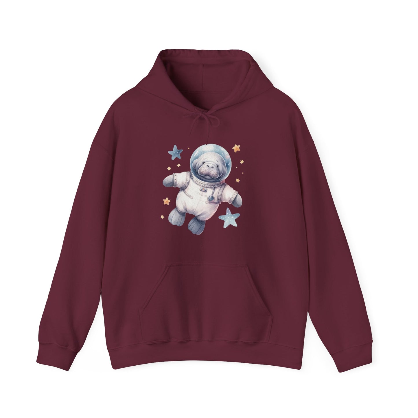 Manatee Astronaut Hooded Sweatshirt