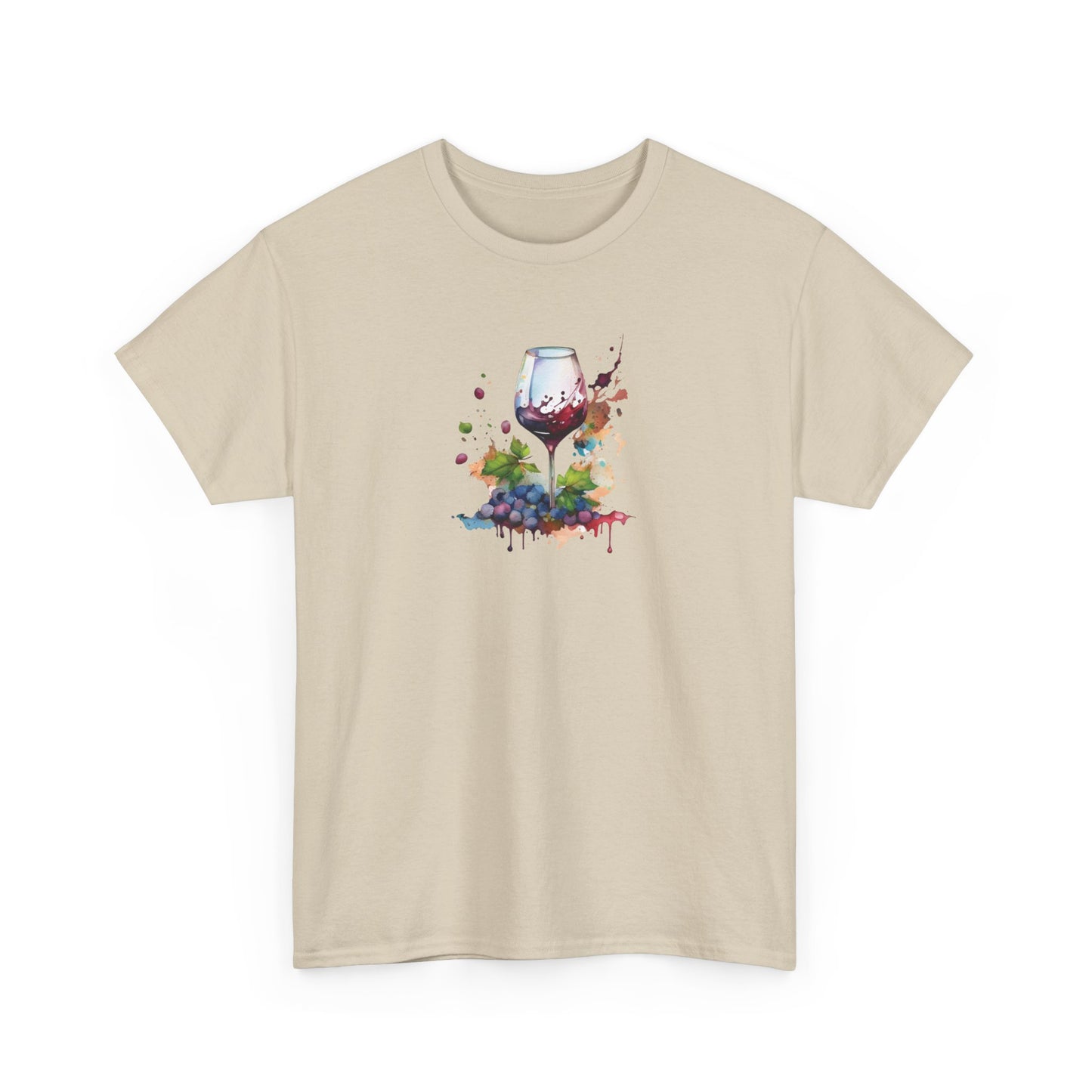 Watercolor Red Wine Short Sleeve Tee