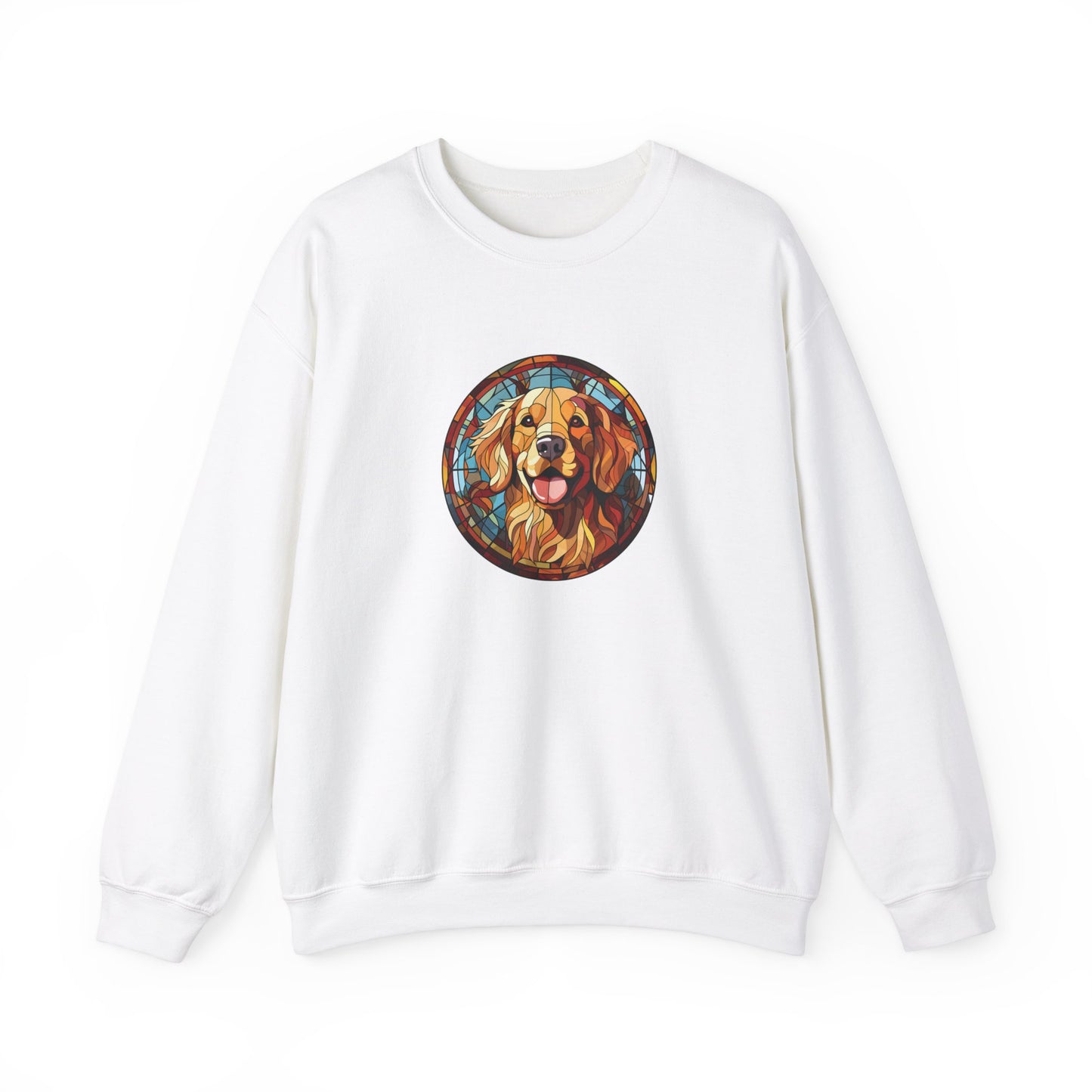 Stained Glass Golden Retriever Sweatshirt