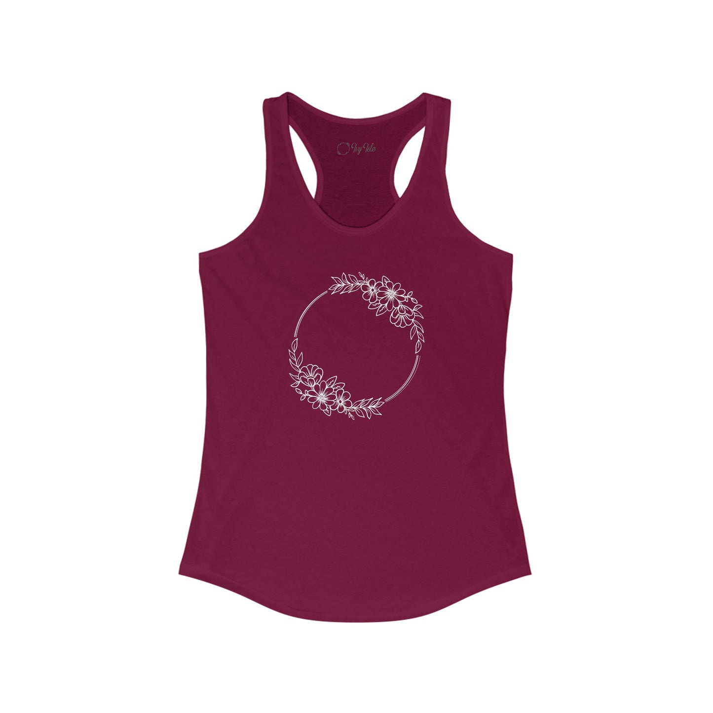 Double Wildflowers Circle Racerback Tank