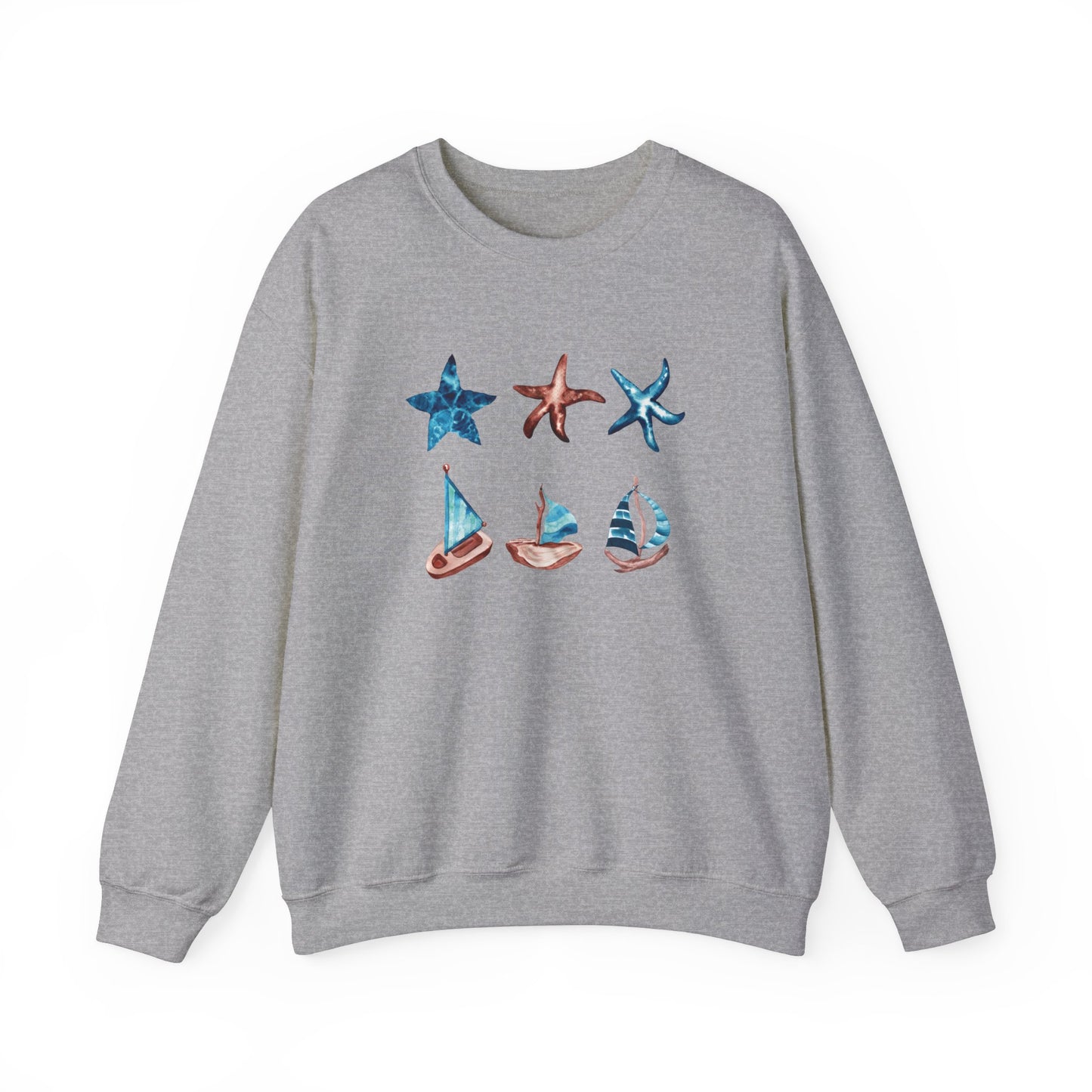 Water Starfish and Sailboat Sweatshirt