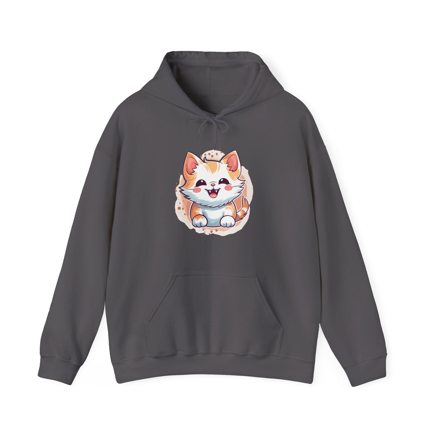 Cute Brown Cat Hooded Sweatshirt
