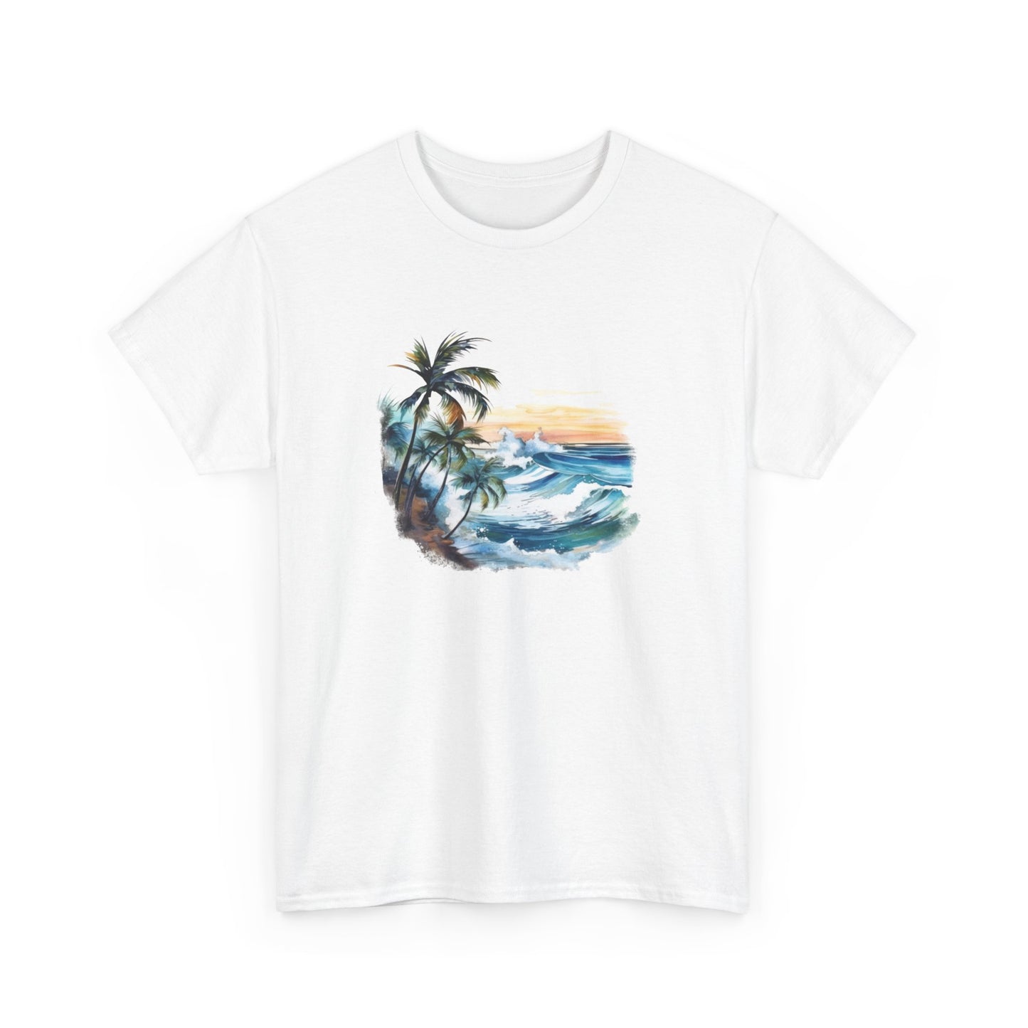 Watercolor Tropical Short Sleeve Tee