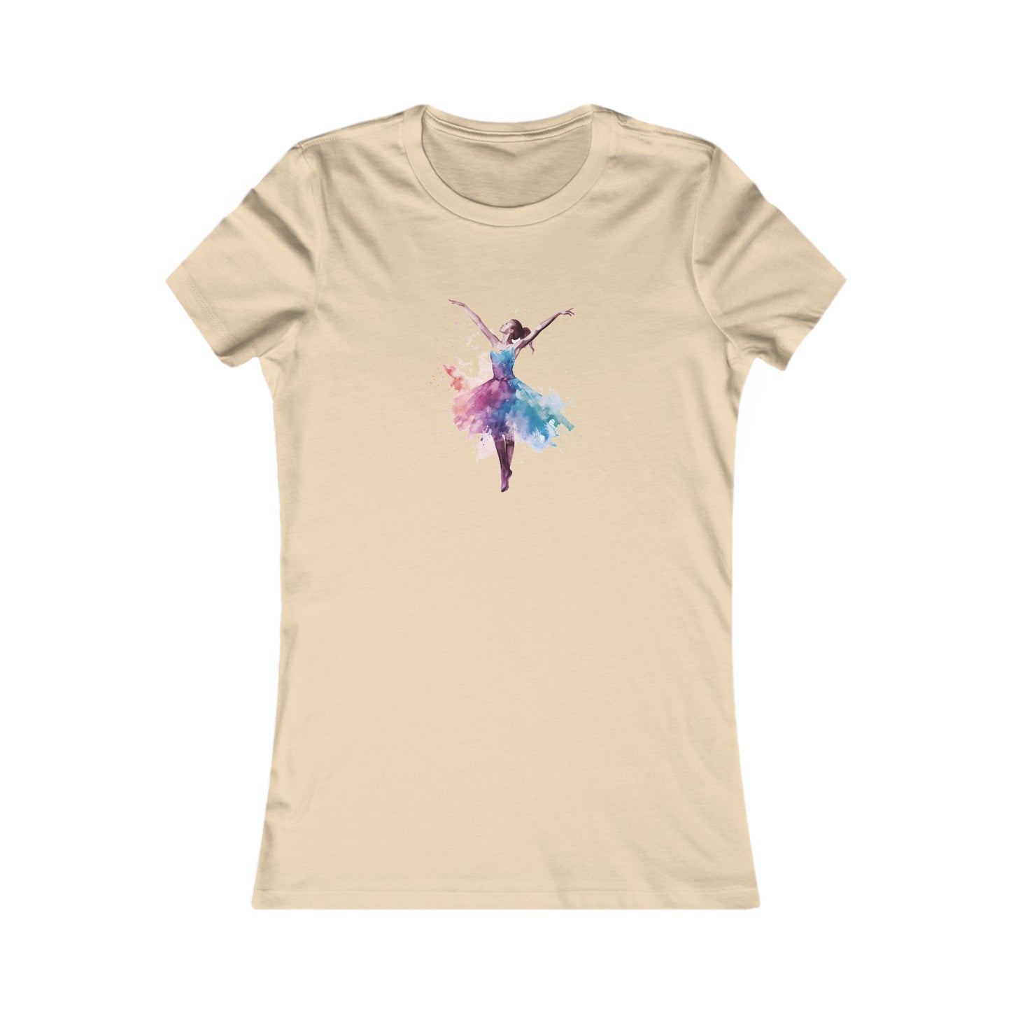 Watercolor Dancer Fitted Tee
