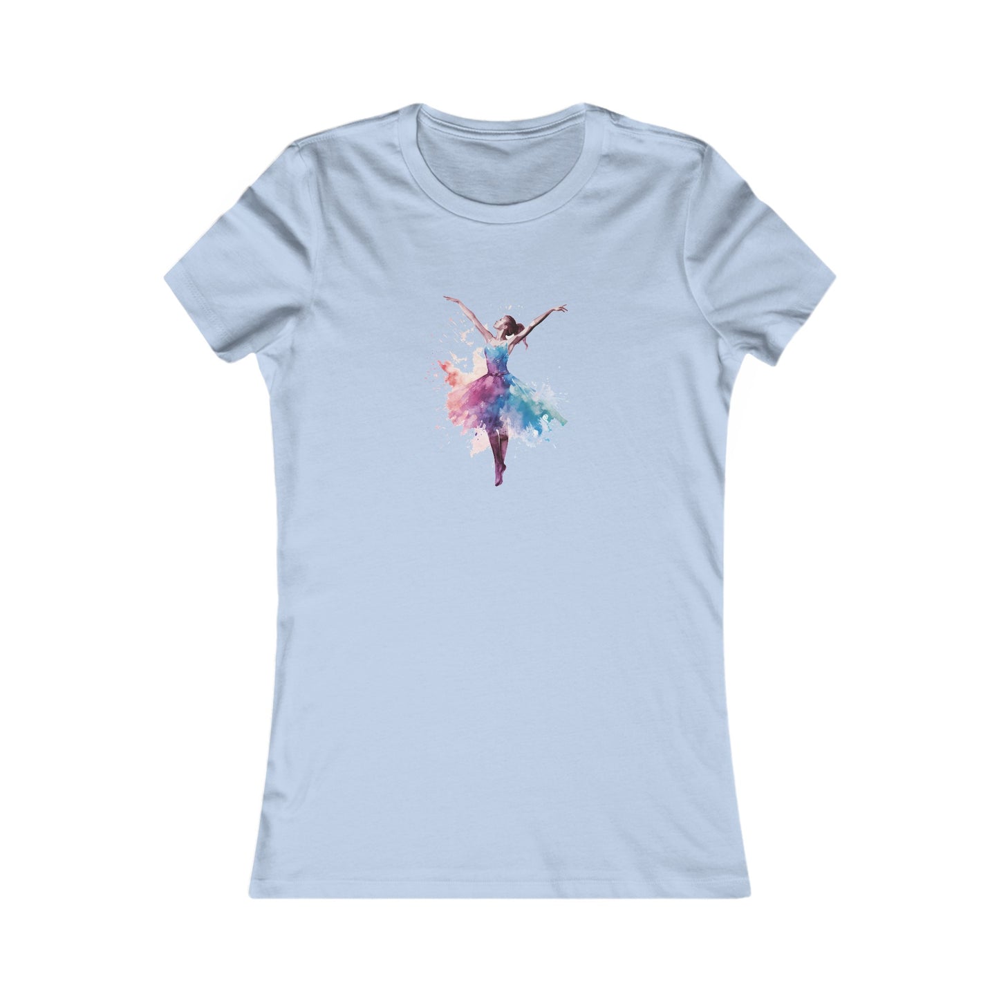 Watercolor Dancer Fitted Tee