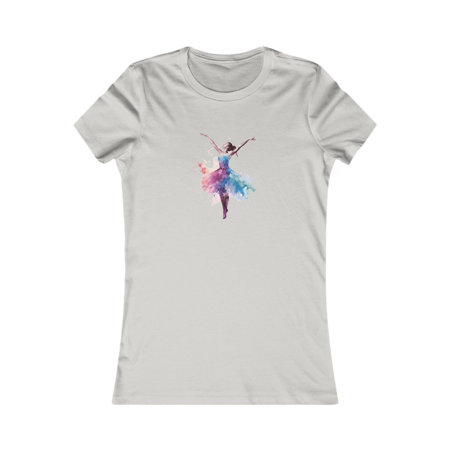 Watercolor Dancer Fitted Tee
