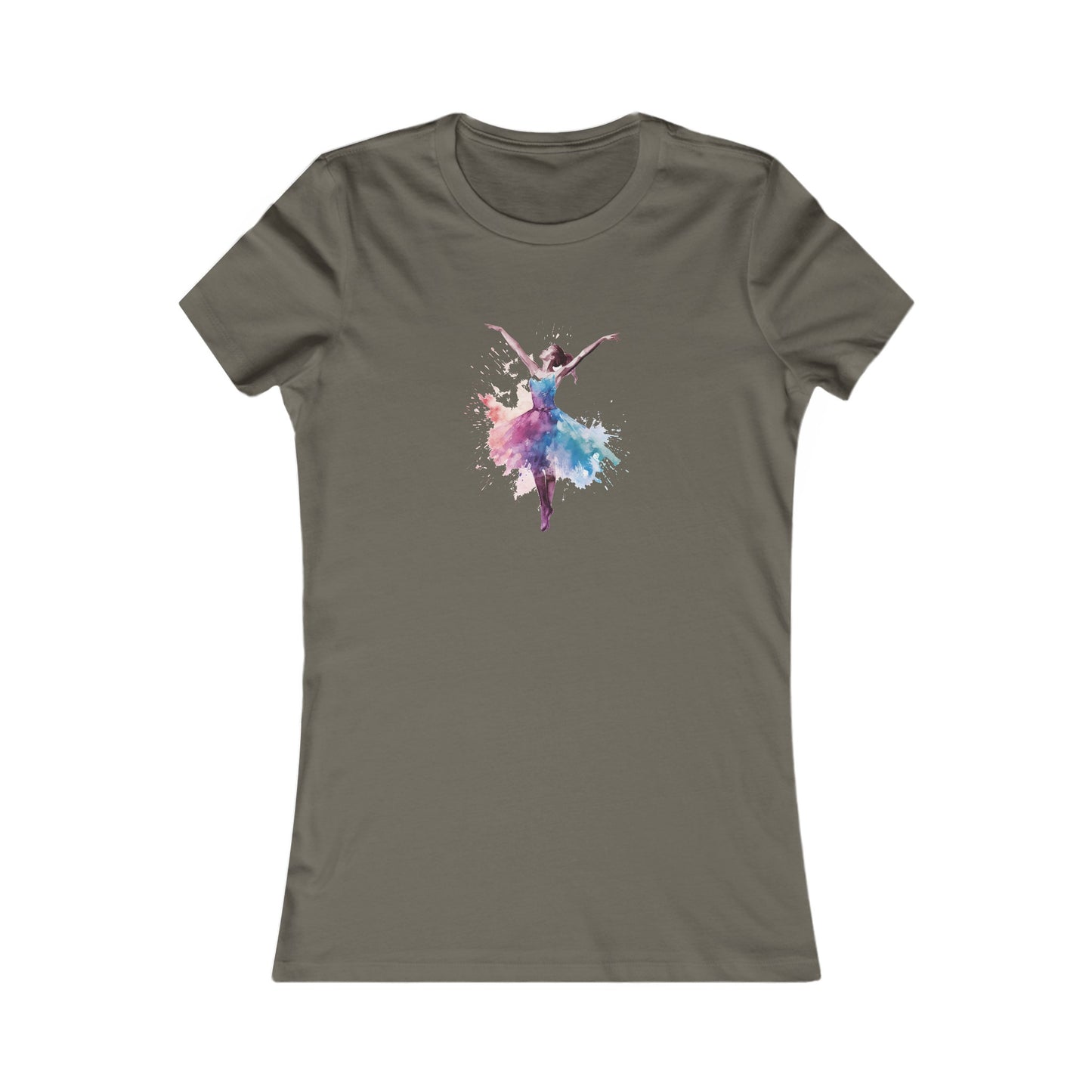Watercolor Dancer Fitted Tee