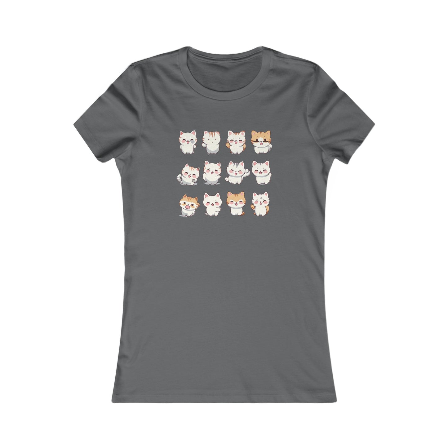 Cute Cat Set Fitted Tee