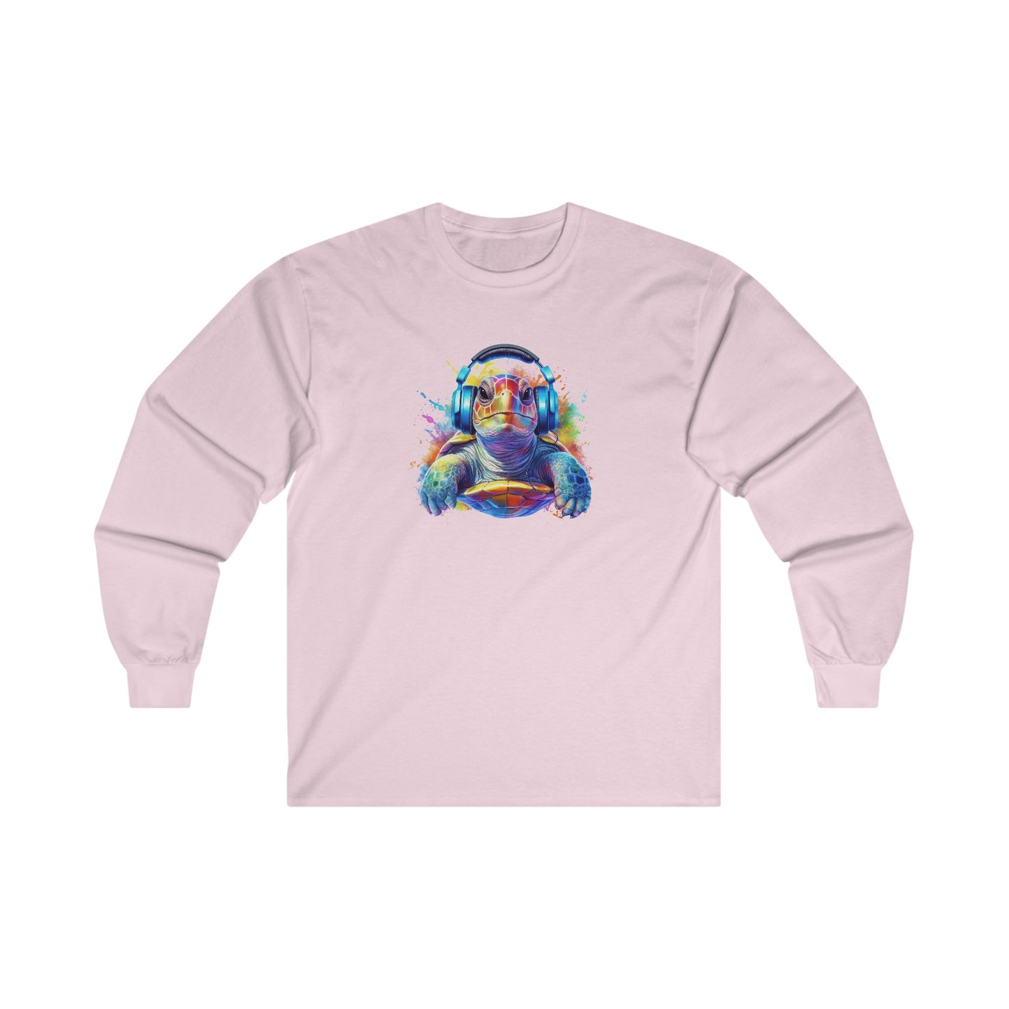 Turtle with Headphones Long Sleeve Tee