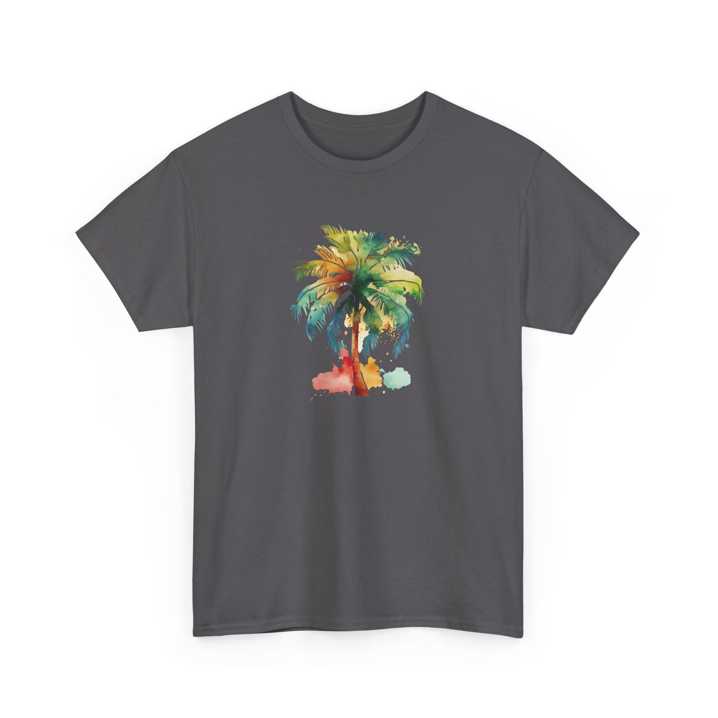Watercolor Palm Tree Short Sleeve Tee