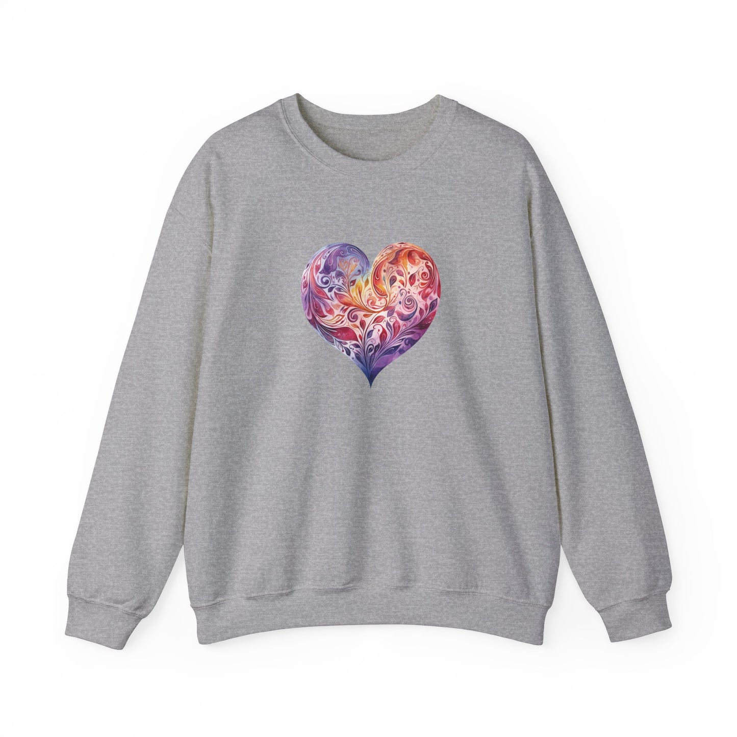 Watercolor Heart Sweatshirt 003