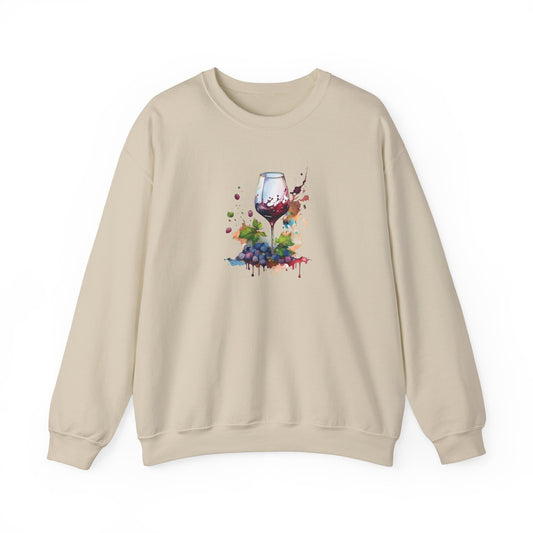 Watercolor Red Wine Sweatshirt