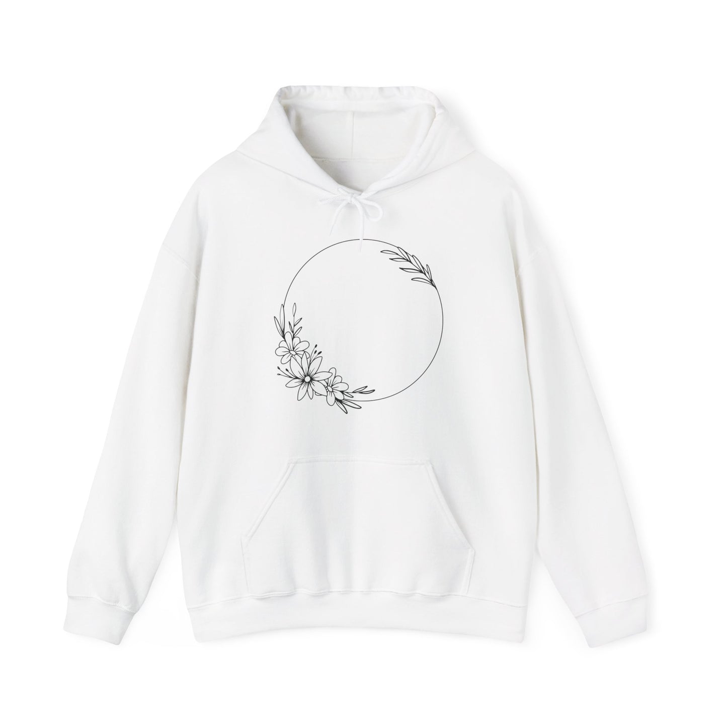 Flower Circle Hooded Sweatshirt