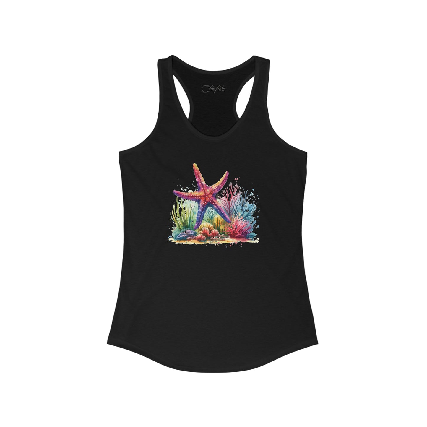 Watercolor Under the Sea Racerback Tank
