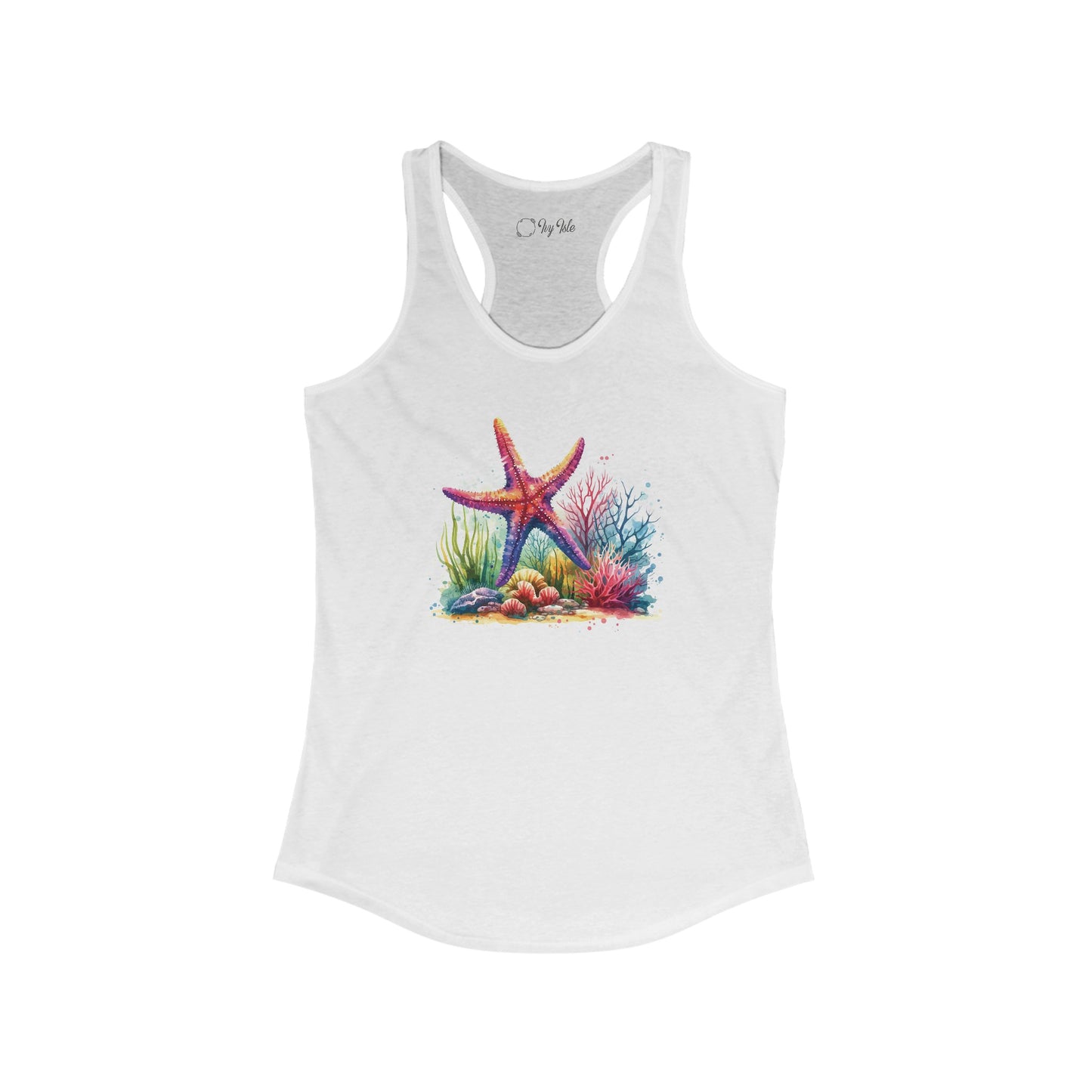 Watercolor Under the Sea Racerback Tank