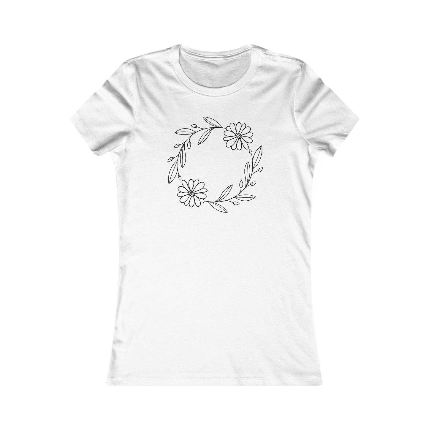 Sunflower Circle Fitted Tee
