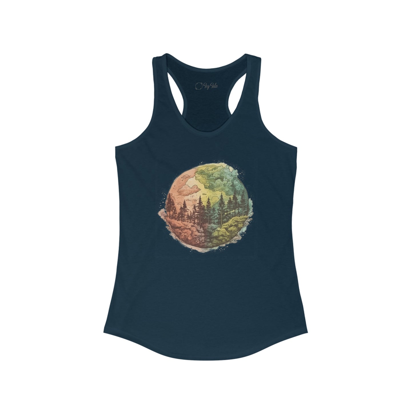Watercolor Forest Racerback Tank