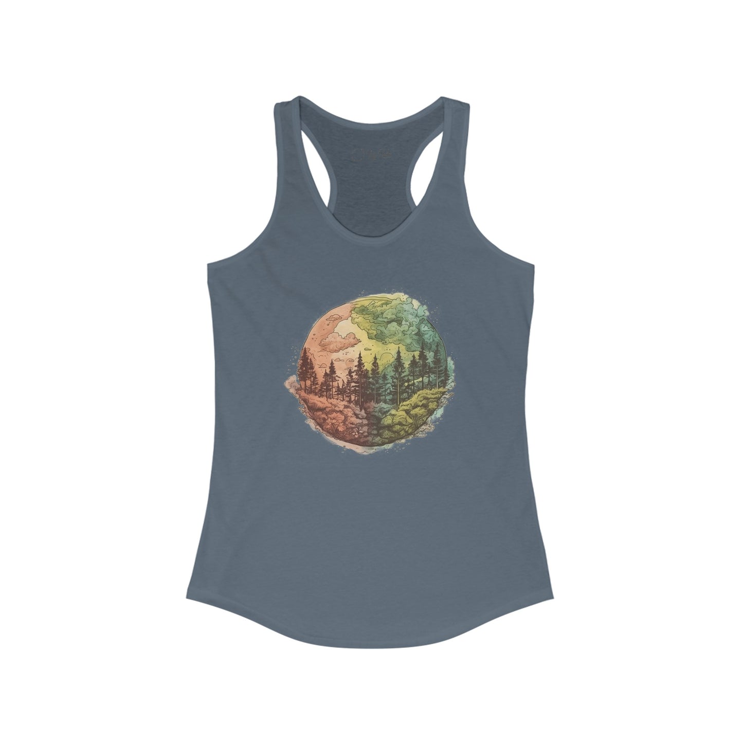 Watercolor Forest Racerback Tank