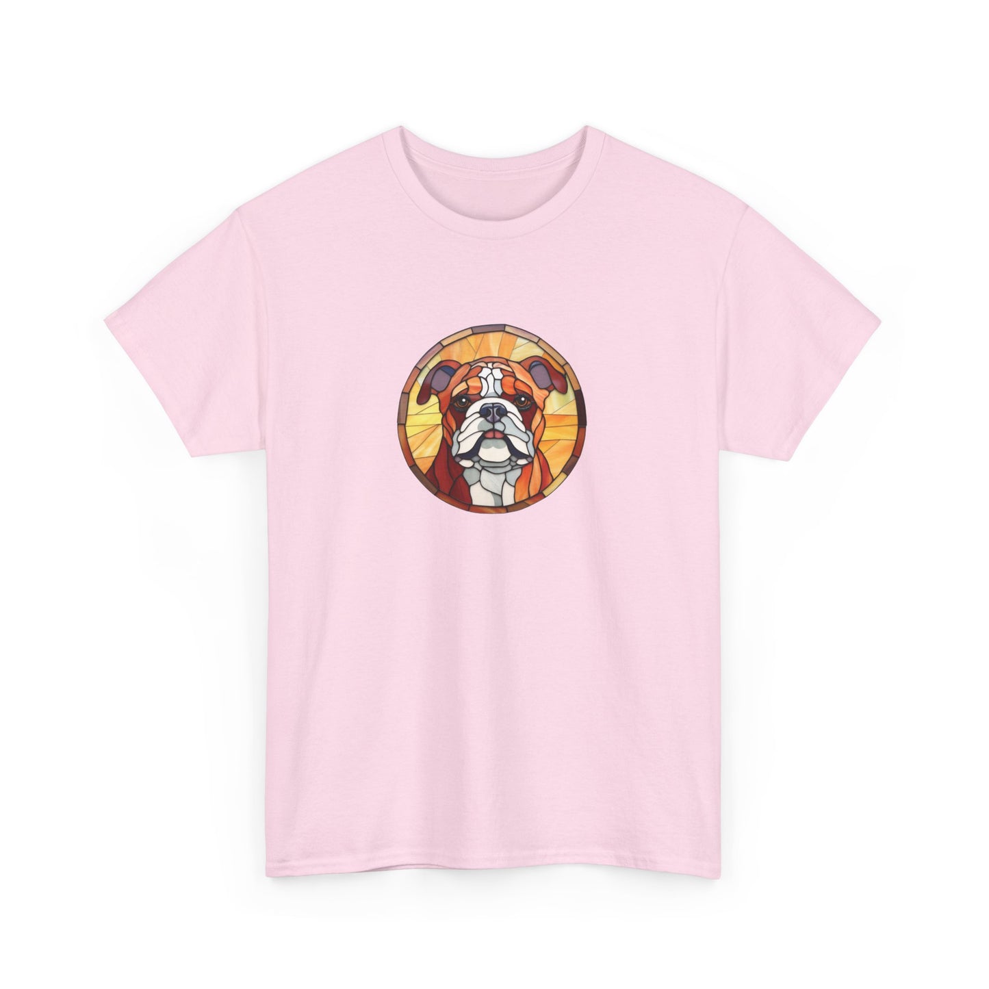 Stained Glass Bulldog Short Sleeve Tee