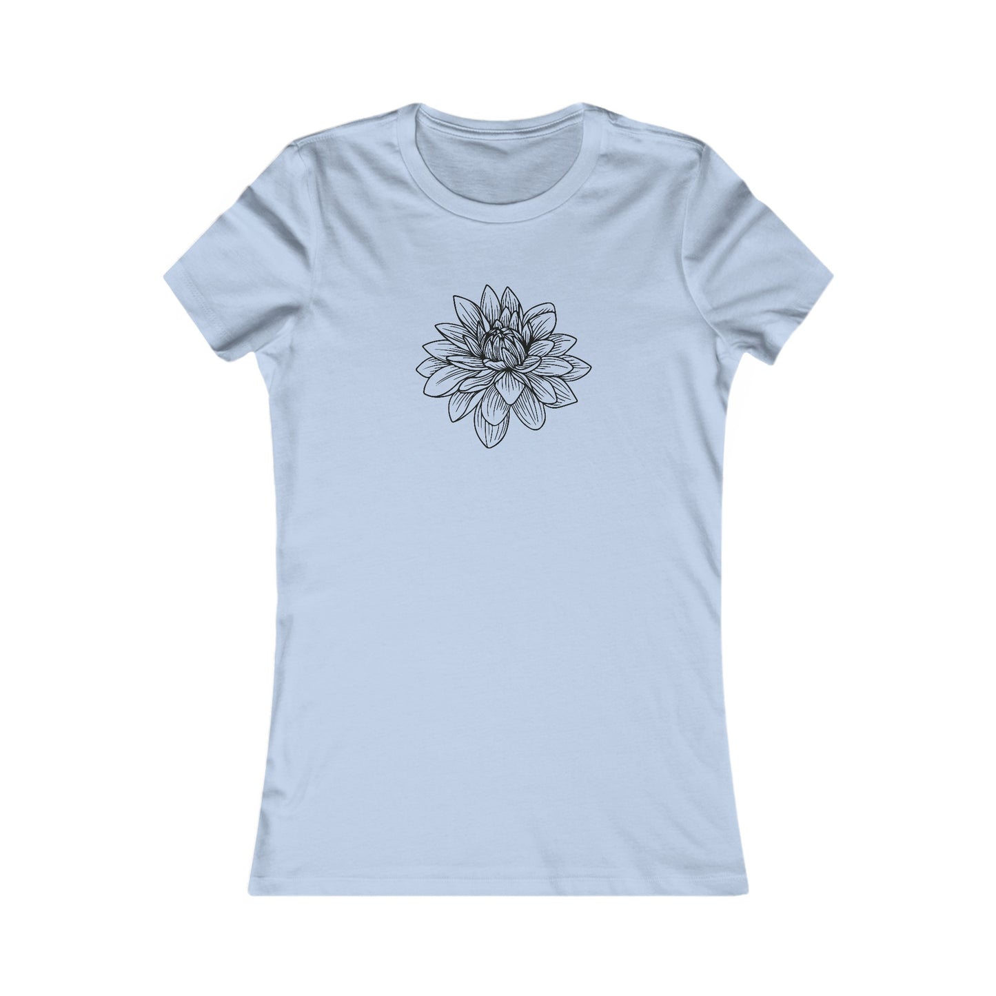 Lotus Outline Fitted Tee