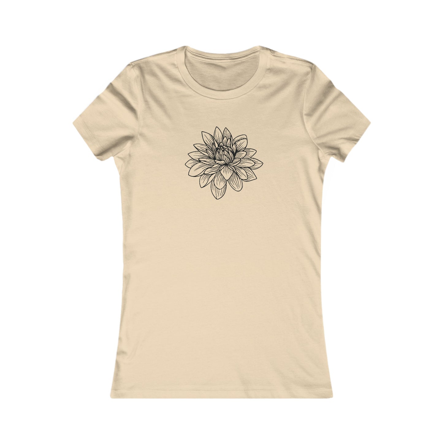 Lotus Outline Fitted Tee