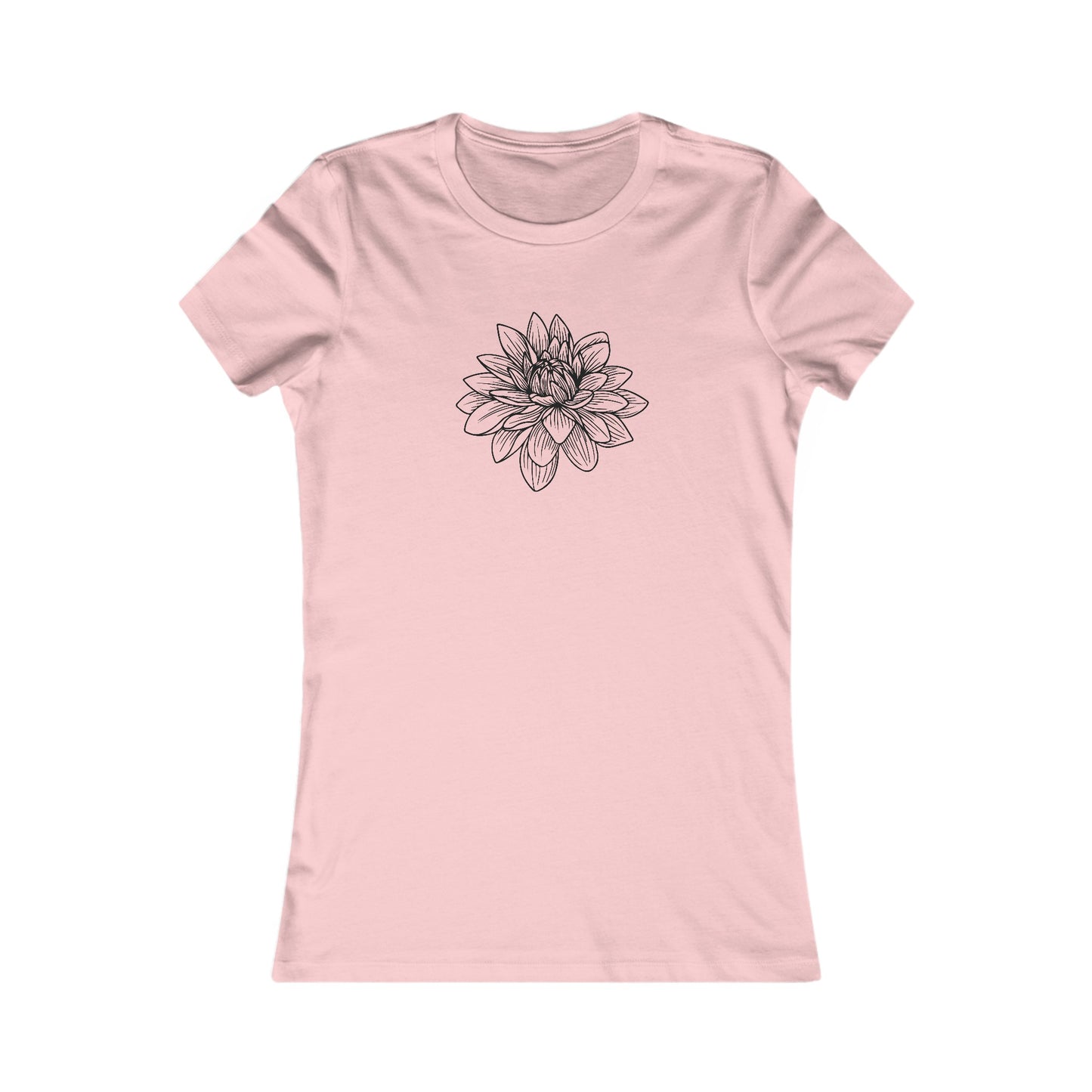 Lotus Outline Fitted Tee
